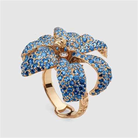 large gucci garden ring|gucci floral ring.